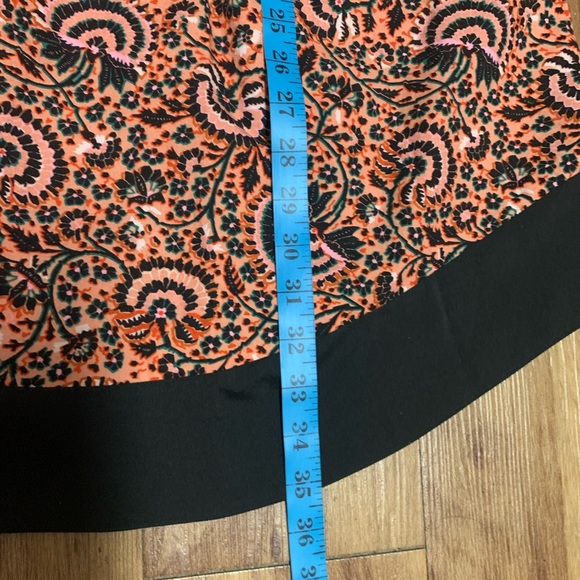 A.L.C. NewNoTags Long Sleeve Vibrant Printed Orange and Black Multi Floral Dress - Picture 14 of 17